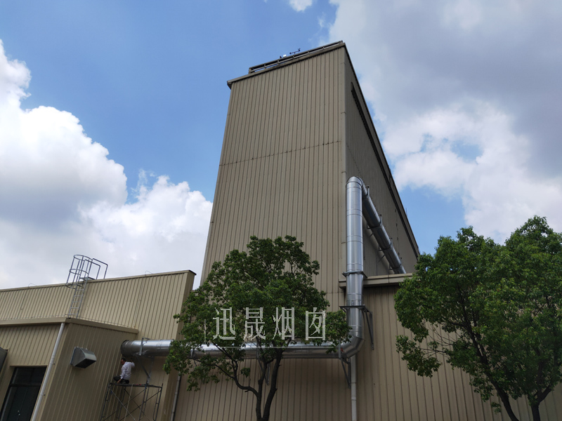 工廠排煙實施現(xiàn)場